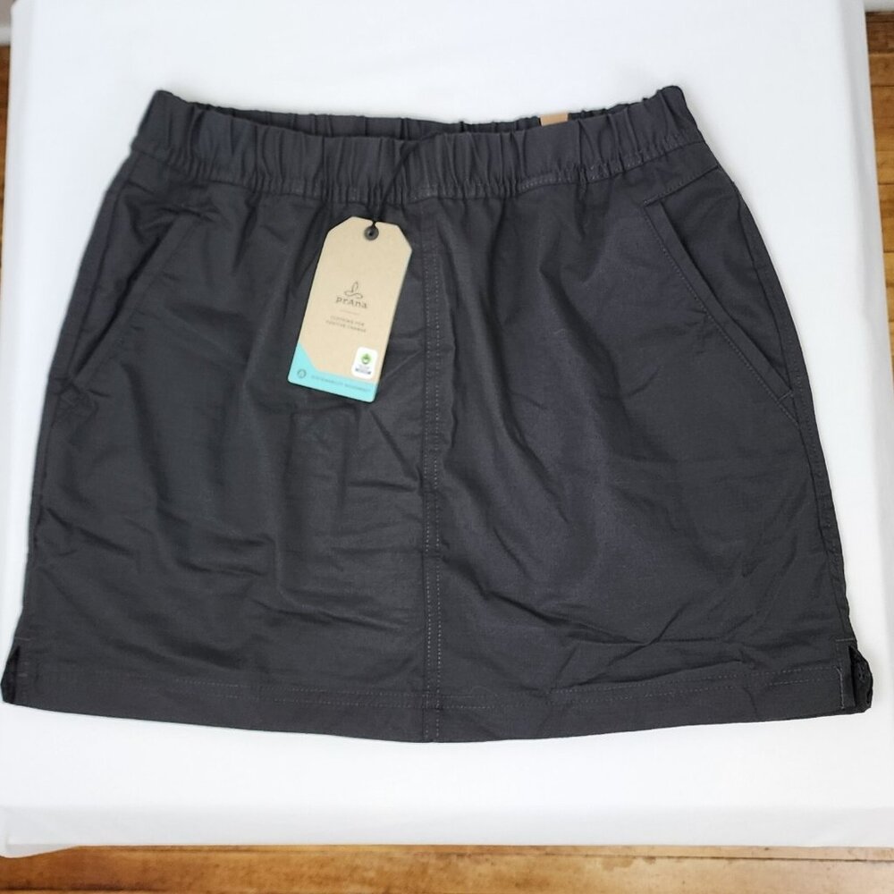 prAna Double Peak Skort Outdoor Hiking Golf Athletic Pockets Organic Cotton NWT